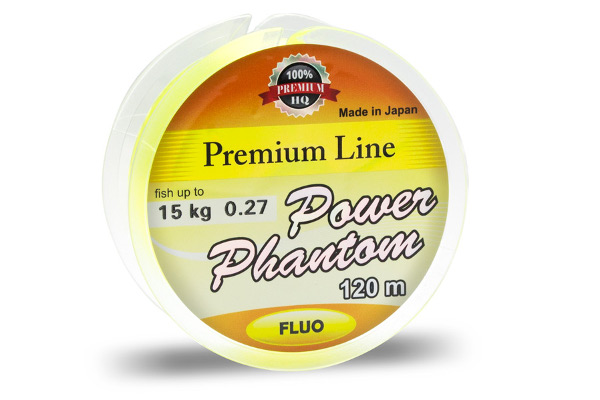 Монофильная леска Phantom Premium Line YELLOW 120м 0,20мм