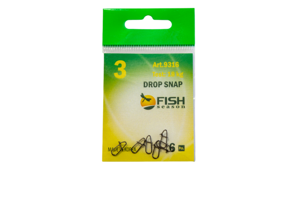 Застежка Drop,, №3, 18кг, 6шт