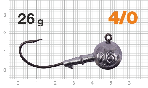 Джиг-головка Nautilus Corner 120 NC-2218 hook №4/0, 26г, 3шт