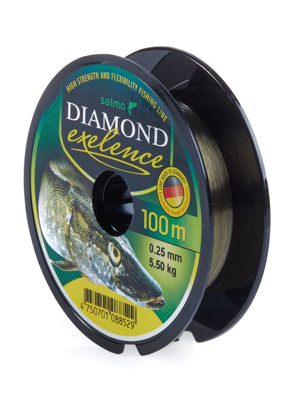 Монофильная леска Salmo Diamond Exelence 100м, 0,25мм