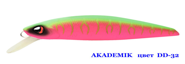 Воблер Серебряный Ручей Akademik 110мм, 15,3г #DD-32