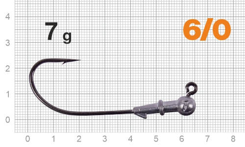 Джиг-головка Nautilus Corner 120 NC-2218 hook №6/0,  7г, 5шт