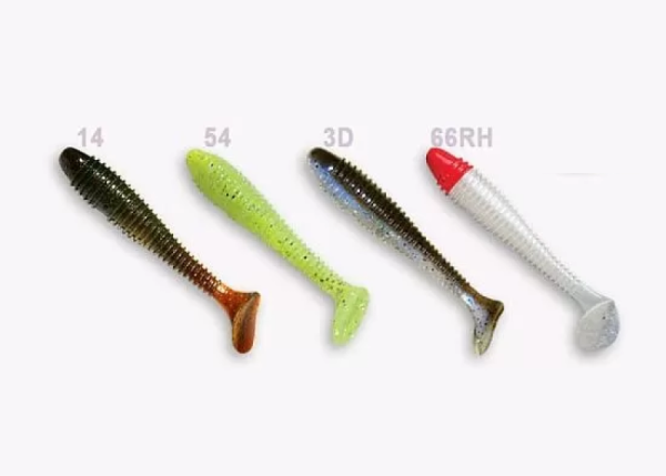 Приманка силиконовая Crazy Fish Vibro Fat 4" 14-100-М60-6 4шт