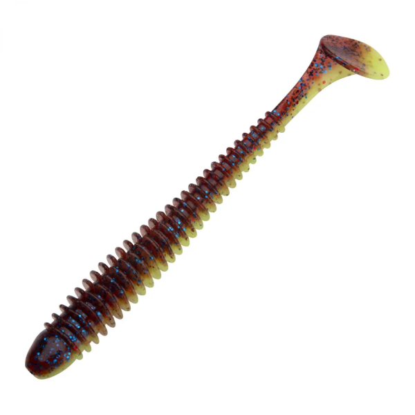 Приманка силиконовая Keitech Swing Impact 3.5" #EA15 Grape Chart Red FLK