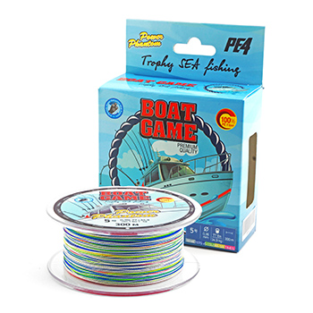 Плетеный шнур Power Phantom Boat # 8 107lb 48,5кг 0,47мм 300м #Мультиколор (Multicolor)