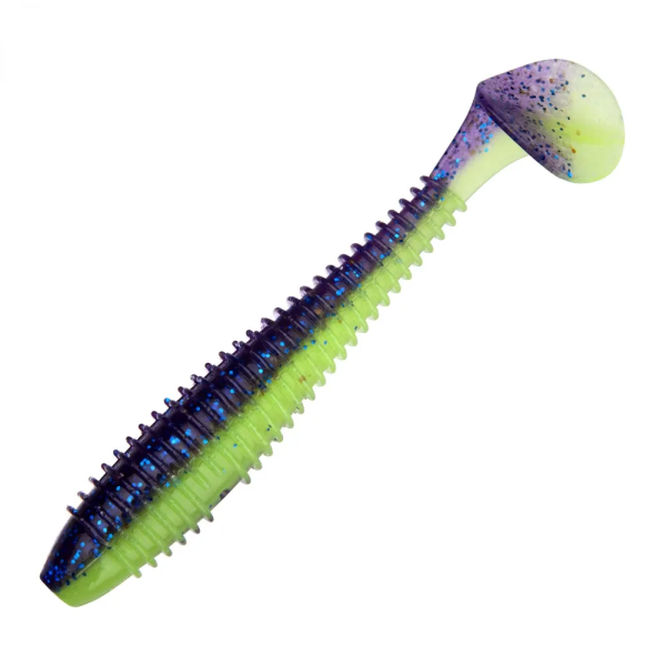 Приманка силиконовая Keitech Swing Impact Fat 5.8" #PAL06 Violet Lime Belly