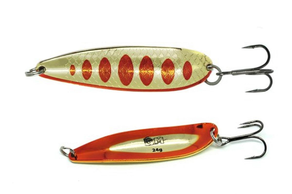 Блесна колеблющаяся Mottomo Cast Blade 24г, Gold Red