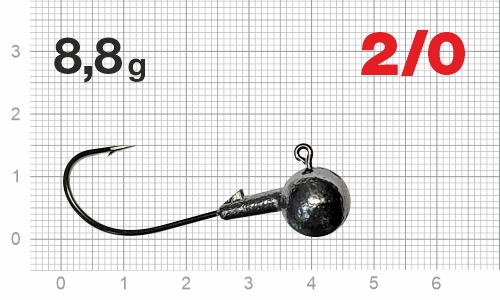 Джиг-головка Nautilus Corner NC-2217 hook №2/0, 8,8г, 5шт