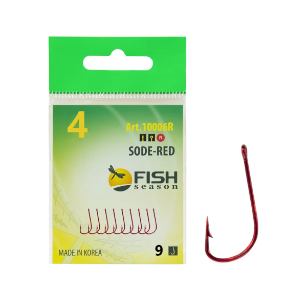 Крючок Одинарный Fish Season SODE-RING №4 9шт