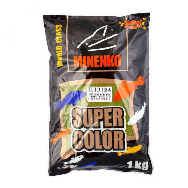 Прикормка Minenko "Super Color" 1кг #Плотва зеленая