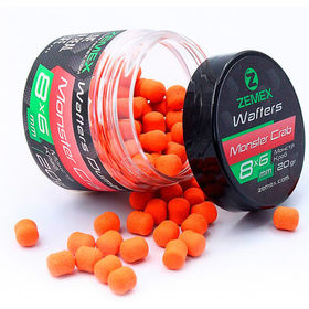 Бойлы нейтральные Zemex Wafters Dumbells 8х6, 20гр, Monster Crab Бойлы нейтральные Zemex Wafters Dumbells 8х6, 20гр, Monster Crab