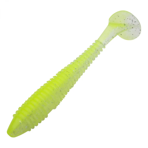 Приманка силиконовая Keitech Swing Impact Fat 6.8" #484 Chartreuse Shad