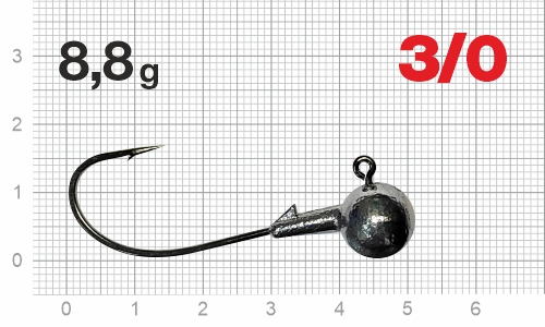 Джиг-головка Nautilus Corner NC-2217 hook №3/0,  8,8г, 5шт