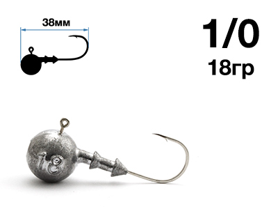 Джиг-головка Nautilus Sting Sphere SSJ4100 hook №1/0, 18гр, 5шт