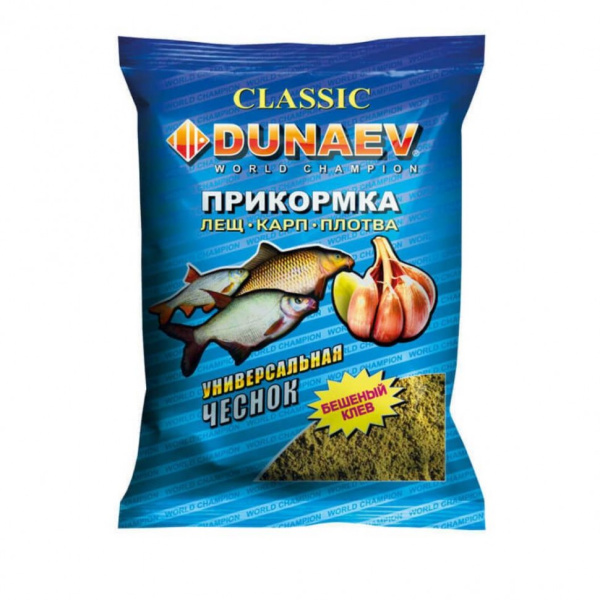 Прикормка Dunaev Классика 0,9кг #Универсальная Чеснок