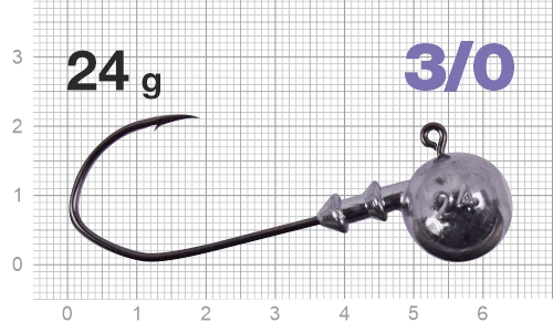 Джиг-головка Nautilus Claw NC-1021 hook №3/0, 24гр, 3шт