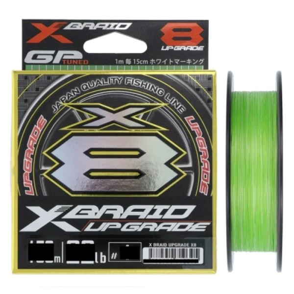 Плетеный шнур YGK X-Braid Upgrade X8 # 0,6 14lb 6,3кг 0,128мм 200м #Зеленый (Green)