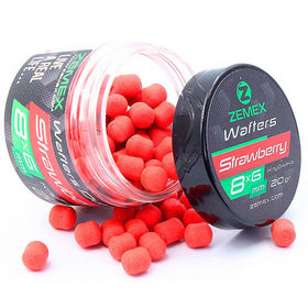 Бойлы нейтральные Zemex Wafters Dumbells 8х6, 20гр, Strawberry