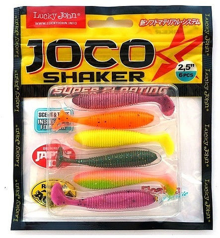 Приманка силиконовая Lucky John Joco Shaker 3,5" #MIX1