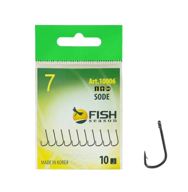 Крючок Одинарный Fish Crystal Sode №7 10шт