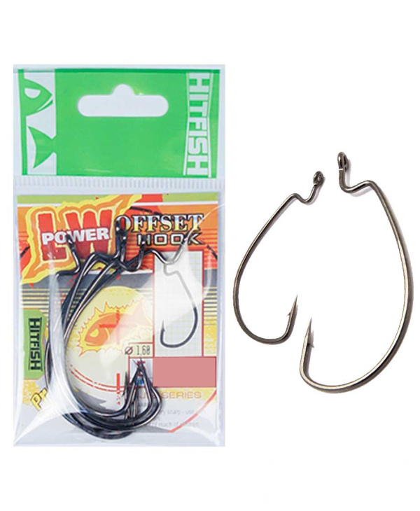 Крючок Офсетный HitFish LW Power Offset Hook №5/0 5шт