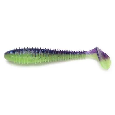 Приманка силиконовая Keitech Swing Impact Fat 3.3" #PAL06 Violet Lime Belly