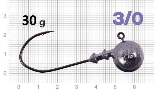 Джиг-головка Nautilus Claw NC-1021 hook №3/0, 30гр, 3шт