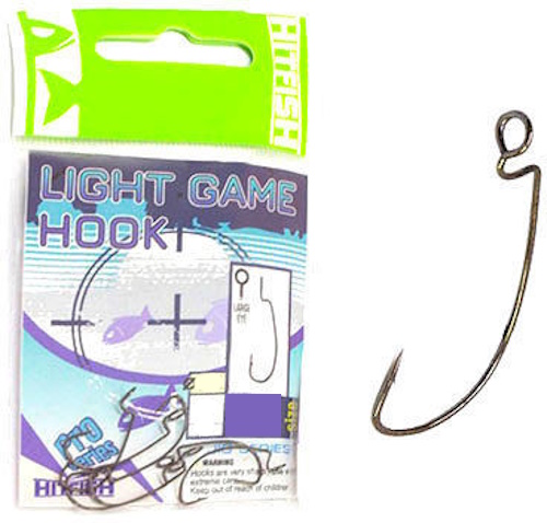 Крючок Офсетный HitFish Light Game hook №12 7шт