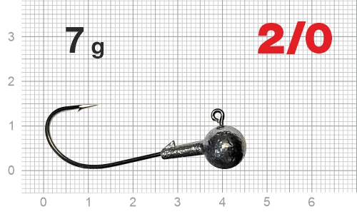 Джиг-головка Nautilus Corner NC-2217 hook №2/0,  7г, 5шт