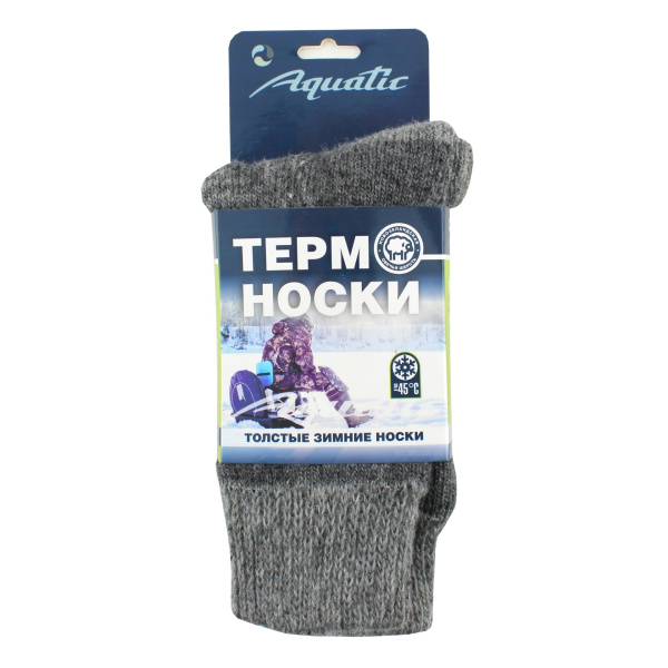 Термо-носки Aquatic ТН-07C (35-37, до -45С, цвет: серый)