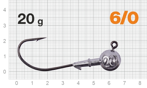 Джиг-головка Nautilus Corner 120 NC-2218 hook №6/0, 20г, 4шт