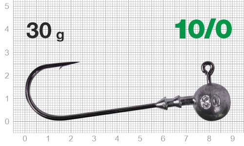 Джиг-головка Nautilus Long Power NLP-1110 hook №10/0, 30гр, 2шт