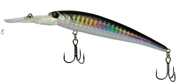 Воблер Mottomo Deep Hooker 90F 90мм, 8,5г #Silver Black