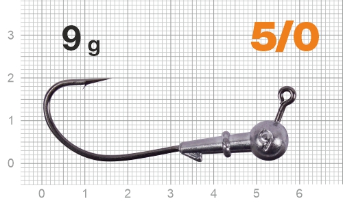 Джиг-головка Nautilus Corner 120 NC-2218 hook №5/0,  9г, 5шт