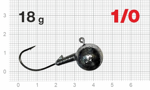 Джиг-головка Nautilus Corner NC-2217 hook №1/0, 18г, 5шт