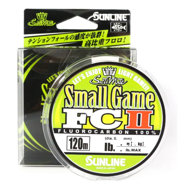 Флюорокарбон Sunline SWS Small Game FC II 120м, 0,6PE, 2,5LB, 0,128мм