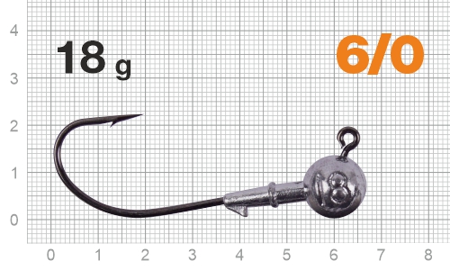 Джиг-головка Nautilus Corner 120 NC-2218 hook №6/0, 18г, 4шт