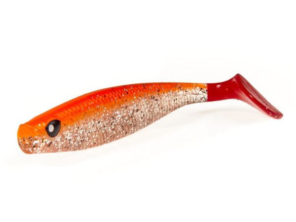 Приманка силиконовая Lucky John Red Tail Shad 5" #PG32