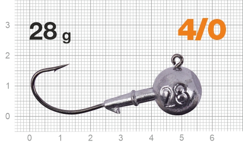 Джиг-головка Nautilus Corner 120 NC-2218 hook №4/0, 28г, 3шт