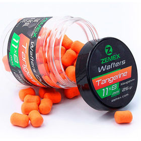 Бойлы нейтральные Zemex Wafters Dumbells 11х8, 25гр, Tangerine