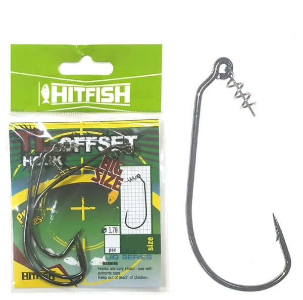 Крючок Офсетный HitFish TL Offset hook №6/0 3шт