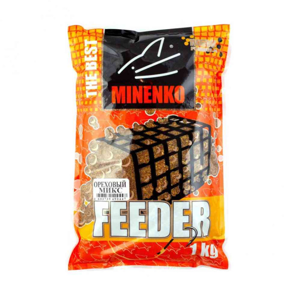 Прикормка Minenko "Feeder" 1кг #Ореховый микс