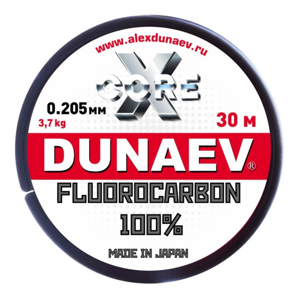 Флюорокарбон Dunaev Fluorocarbon 30м, 0,205мм