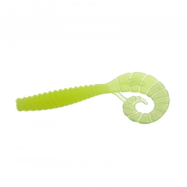 Приманка силиконовая F-Fishing TT-Grub 1,4" #127 Lime Chartreuse