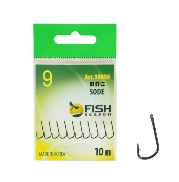 Крючок Одинарный Fish Season SODE-RING №9 10шт