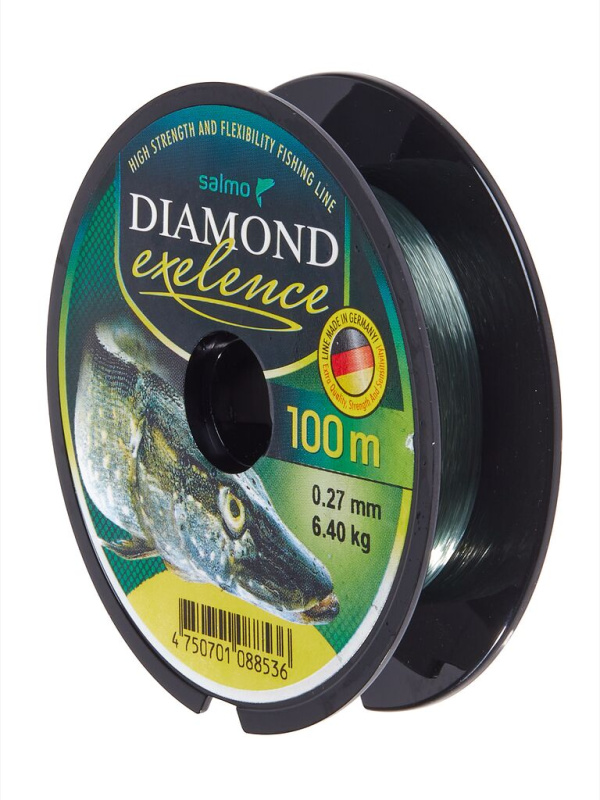 Монофильная леска Salmo Diamond Exelence 100м, 0,27мм