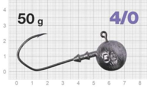 Джиг-головка Nautilus Claw NC-1021 hook №4/0, 50гр, 3шт