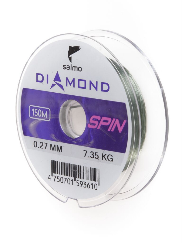 Монофильная леска Salmo Diamond Spin 150м 0,27мм