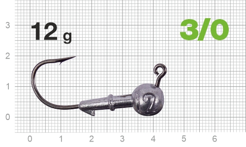 Джиг-головка Nautilus Power 120 NP-1608 hook №3/0, 12гр, 5шт