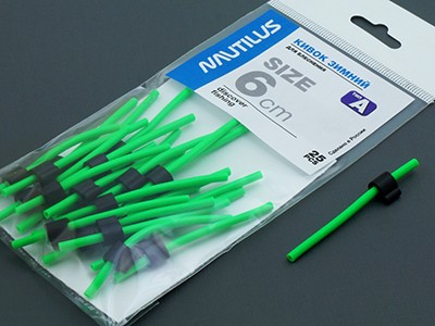 Кивок для блеснения Nautilus Тип A Зеленый 6см d-3/2 3,0гр